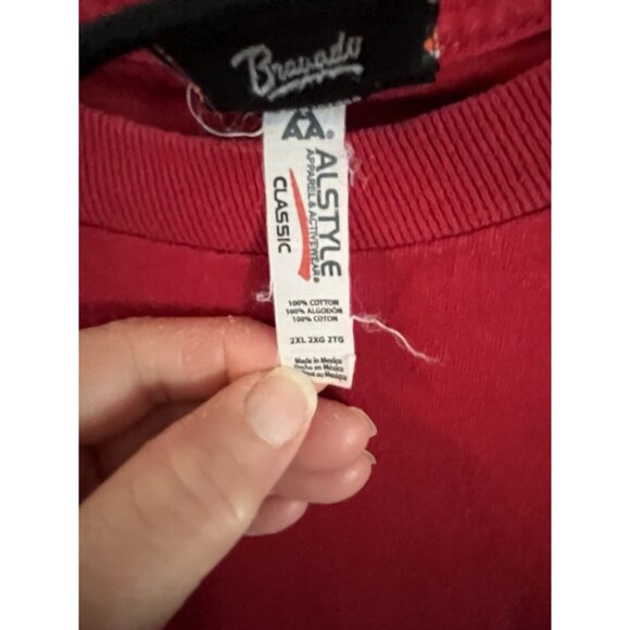 Harley Davidson T Shirt Men's 2xl Red Pirate Biker Double Sided Adult see photos - Picture 13 of 16